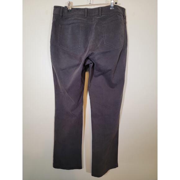 Eileen Fisher Straight Leg Pant Mid Rise Five Pockets Dark Gray Size Medium - Picture 3 of 6